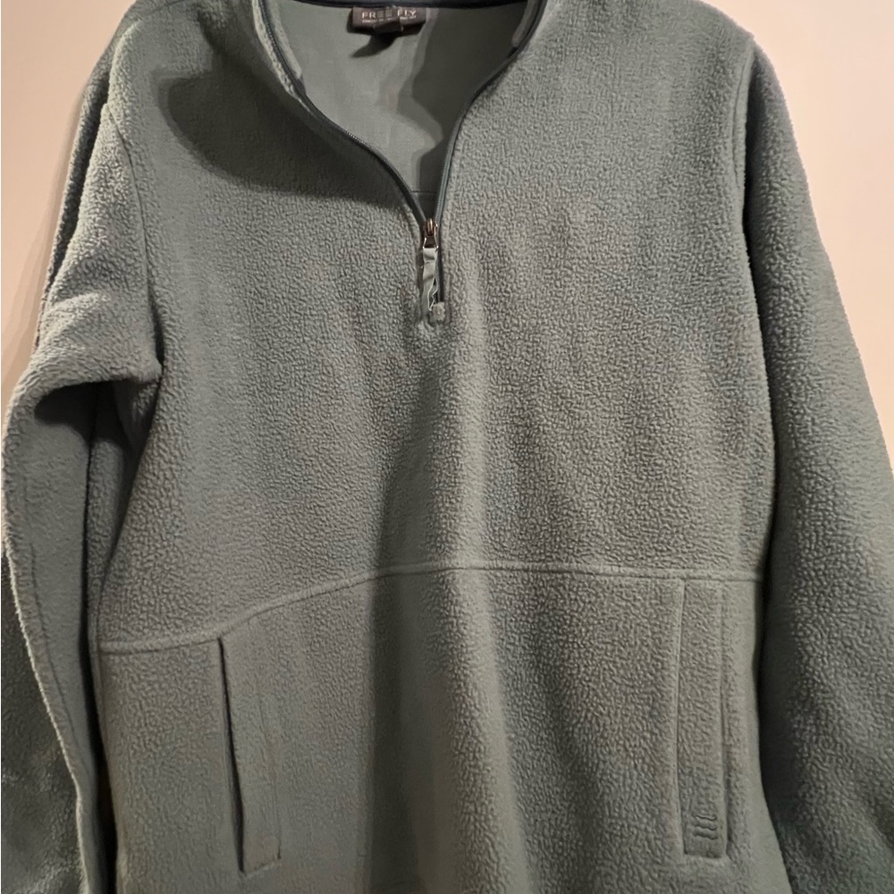Men's Green Half-Zip Sweater
